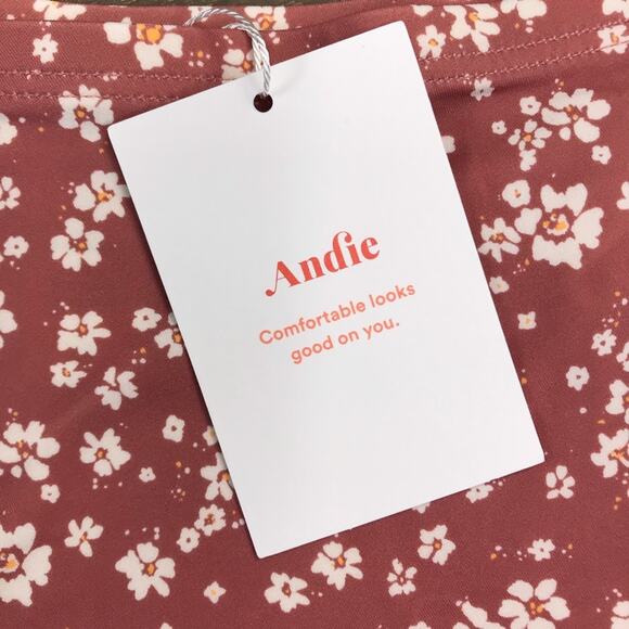 ANDIE Swim Sarong Sz M Floral Rose Cottagecore Preppy Boho Chick Romantic NWT - Picture 11 of 12